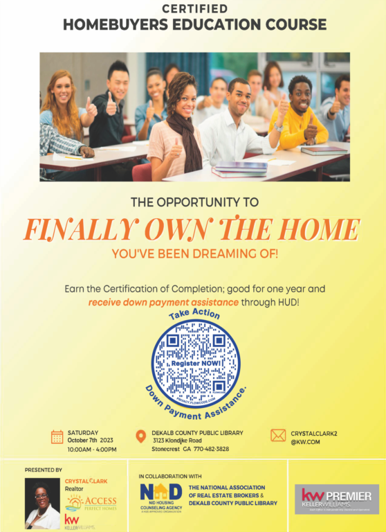 Join the City of Stonecrest for a Certified Homebuyers Course